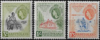 1959 Basutoland National Council 3v. MNH SG n. 55/57