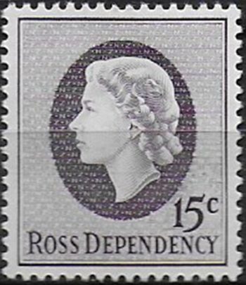 1967 Ross Dependency 15c. Wmk inverted MNH SG n. 8w