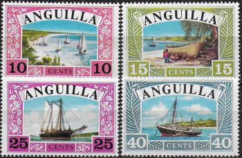 1968 Anguilla Anguillan Schips 4v. MNH SG n. 32/35