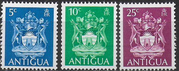 1970 Antigua Coils stamps 3v. MNH SG n.257A/59A