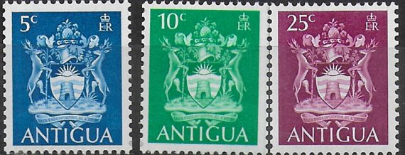 1973 Antigua Coils stamps 3v. MNH SG n.257B/59B