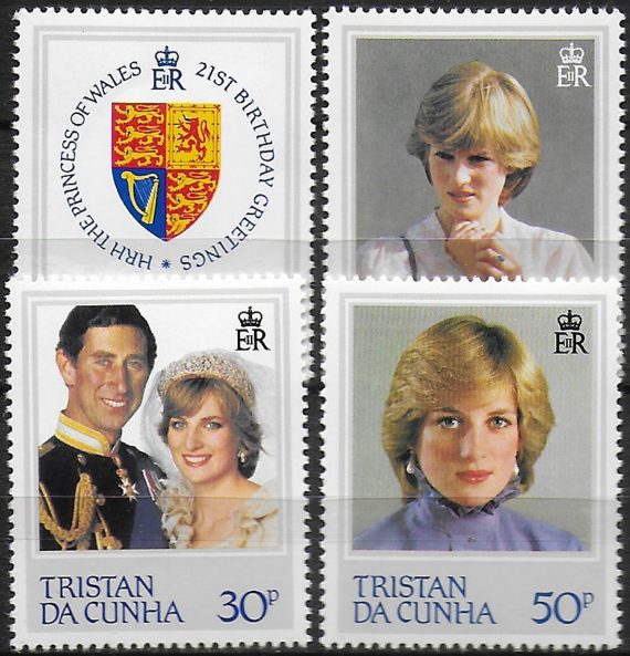 1982 Tristan da Cunha 21st Birthday  4v. MNH Yv n. 310/13