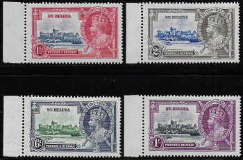 1935 St Helena Silver Jubilee 4v. bf MNH SG n. 124/27