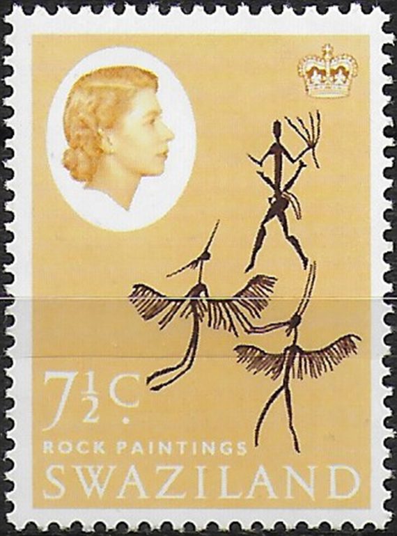 1966 Swaziland Rock Painting 7½c. MNH SG n. 97a