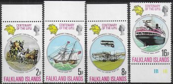 1974 Falkland Islands UPU 4v. MNH Michel n. 226/29