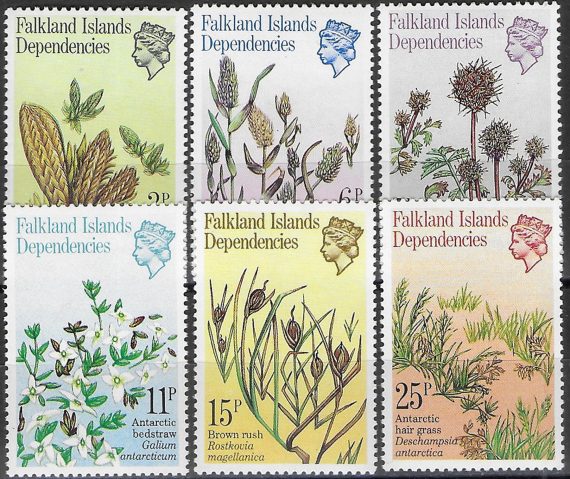 1981 Falkland Islands Dependencies flora 6v. MNH Michel n. 93/98