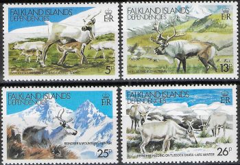 1982 Falkland Islands Dependencies reindeers 4v. MNH Michel n. 102/105