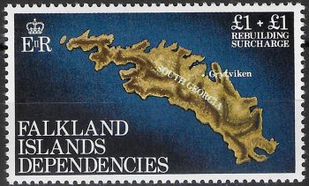 1982 Falkland Islands Dependencies £1+£1 MNH Michel n. 116