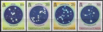 1984 Tristan da Cunha Equatorial constellations 4v. MNH Y&T n. 354/57