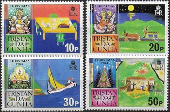 1984 Tristan da Cunha Christmas 4v. MNH Y&T n. 362/65