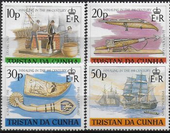 1988 Tristan da Cunha Whaling 4v. MNH Y&T n. 428/31