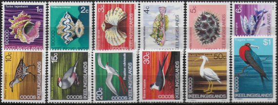 1969 Cocos Islands Decimal currency 12v. MNH Y&T n. 8/19