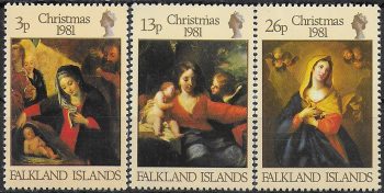 1981 Falkland Islands Christmas 3v. MNH Michel n. 333/35