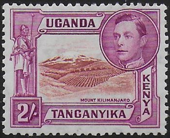 1938 Kenya Uganda Tanganyika 2s. p. 13,25 MNH SG n. 146