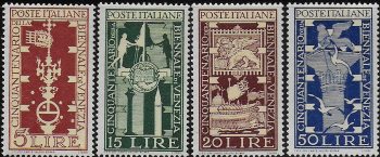 1949 Italia Biennale Venezia MNH Sassone n. 594/97