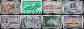 1962 Tonga Centenary of Emancipation 8v. MNH SG n. 120/27