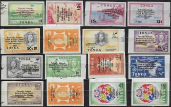 1968 Tonga South Pacific Games 16v. MNH SG n. 257/70+O33/O34